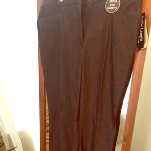 Ankle length dark grey pants